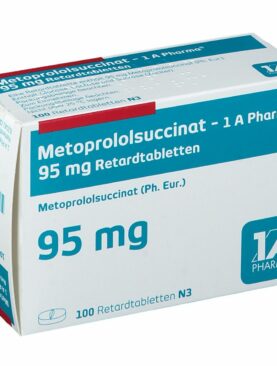 Metoprololsuccinat 1 A Pharma 95 mg 100 Tabletten